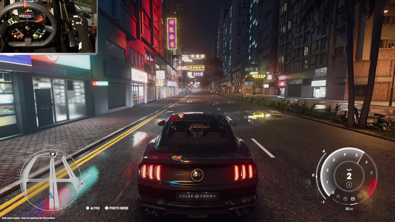 Test Drive Unlimited Solar Crown is BEAUTIFUL!  Night Drive with a TurboCharged Mustang!