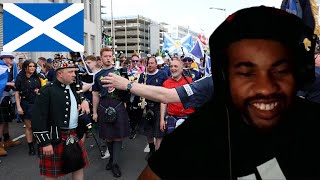 American Reacts To Great Tartan Army Scotland Fanwalk Cologne Euro 2024