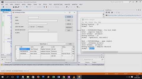 Tutorial menginput data Dosen dengan Visual Basic Studio #part 5