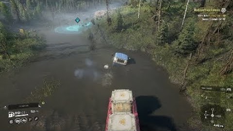 Part 4 how to do Radioactive fossils mission Snowrunner Taymir Russian federation Drowned lands