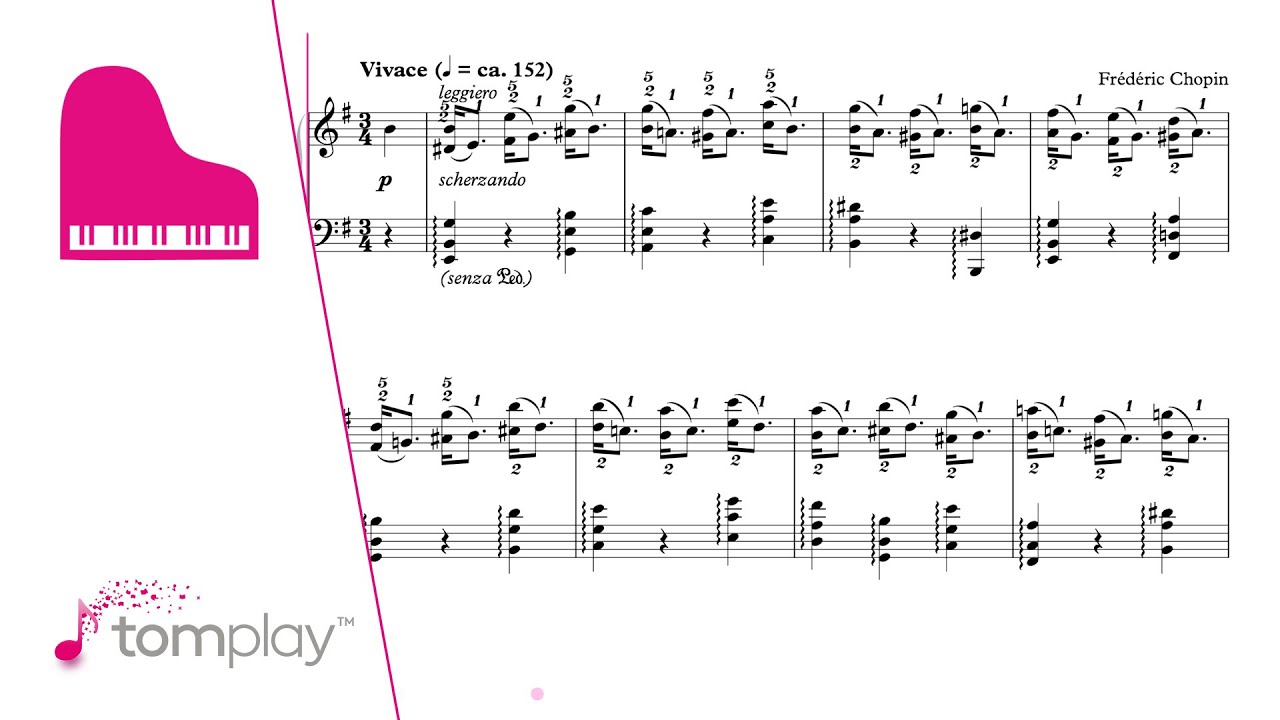 12の練習曲 Op.25〜第5番 ホ短調 (ショパン) - ピアノ 楽譜