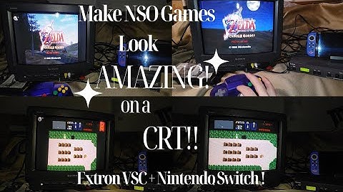 How to Make Switch NSO Classic Games Look AMAZING on a CRT! Extron VSC 500/700/900 + Nintendo Switch