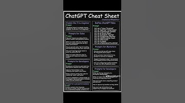 ChatGPT Cheat Sheet: The Ultimate Guide