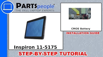 Dell Latitude 11-5175 (T04E001) CMOS Battery How-To Video Tutorial