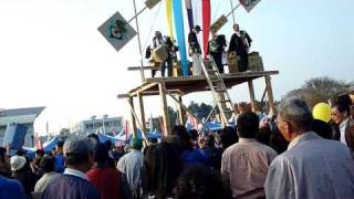 なめがたあきんど祭☆上棟式には、五色の旗と祝の餅まき☆行方市