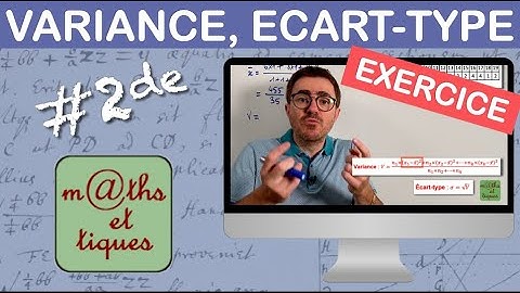 EXERCICE : Calculer la variance et l