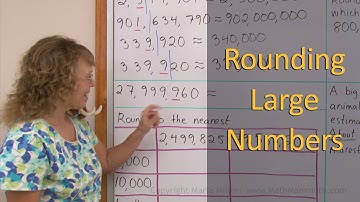 Rounding large numbers - 5th grade math