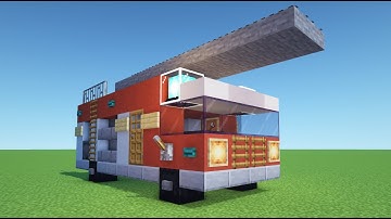 Minecraft-tutorial: Hoe maak je een brandweerwagen "Stadstutorial 2022"