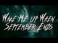 Green Day Wake Me Up When September Ends Lyrics