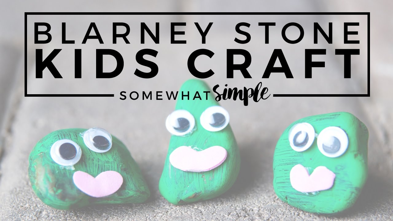 DIY Blarney Stone Kids Craft - Super Easy St Patrick's Day Idea - YouTube