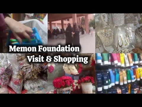 Memon Foundation Visit & Shopping || Art & Craft all Materials Shop ...