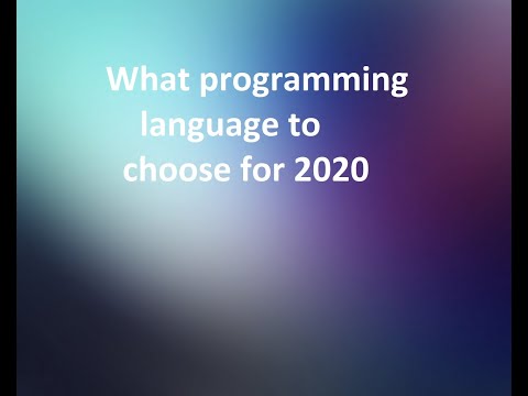 Top 5 programming languages for 2020
