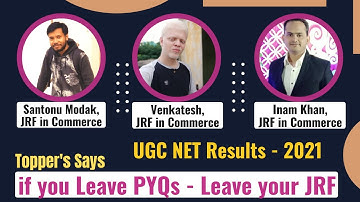 UGC NET JRF 2021 - Topper