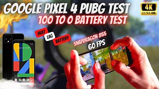 Google Pixel 4 Pubg Test, Heating and Battery Test | Google Pixel 4 Full Battery Test | Pubg Mobile