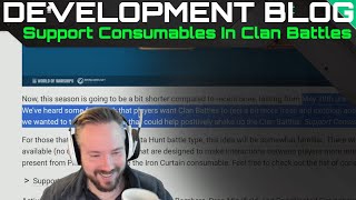 Development Blog - Support Consumables In Clan Battles