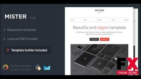 Preview Mistermail - Responsive Email Template TForest