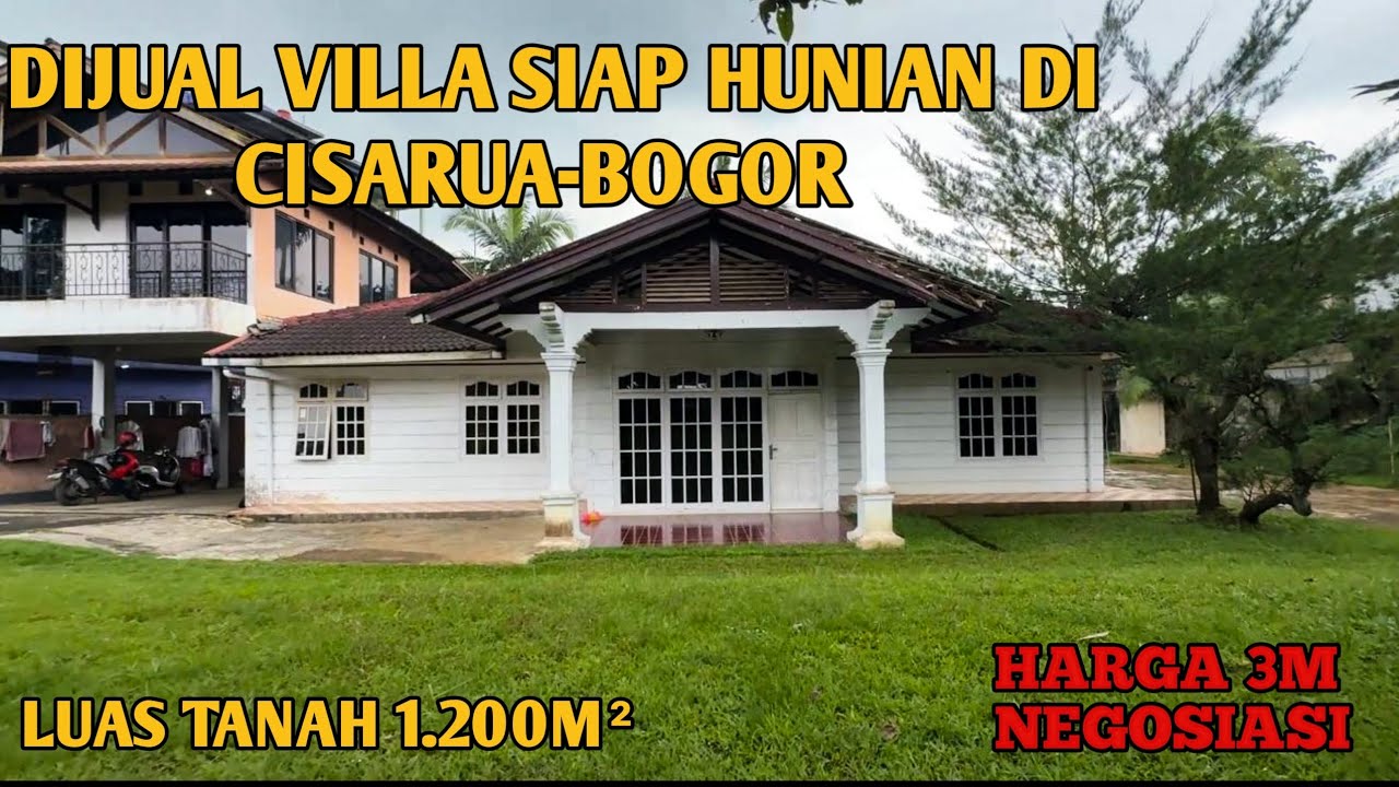 DIJUAL VILLA SIAP HUNI | LUAS 1.200M² | CISARUA-BOGOR (HARGA 3M NEGO...)