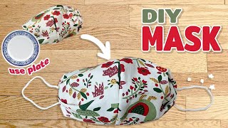 Face Mask DIY   cute hen and flower pattern, easy fabric face mask