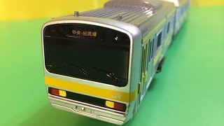 unbox TOMY Plarail S-49 Sobu Line E231 series with sound system (01391 z)