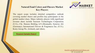 Natural Food Colors and Flavors Market PPT