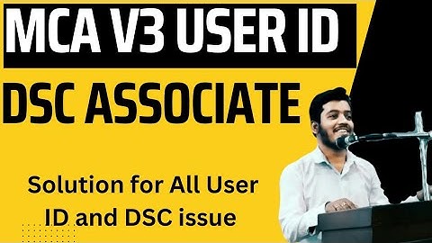 MCA V3 USER ID AND DSC ASSOCIATE || ALL SOLUTION || MULTIPLE V3 USER,| DSC ALREADY IN USE || SANDEEP