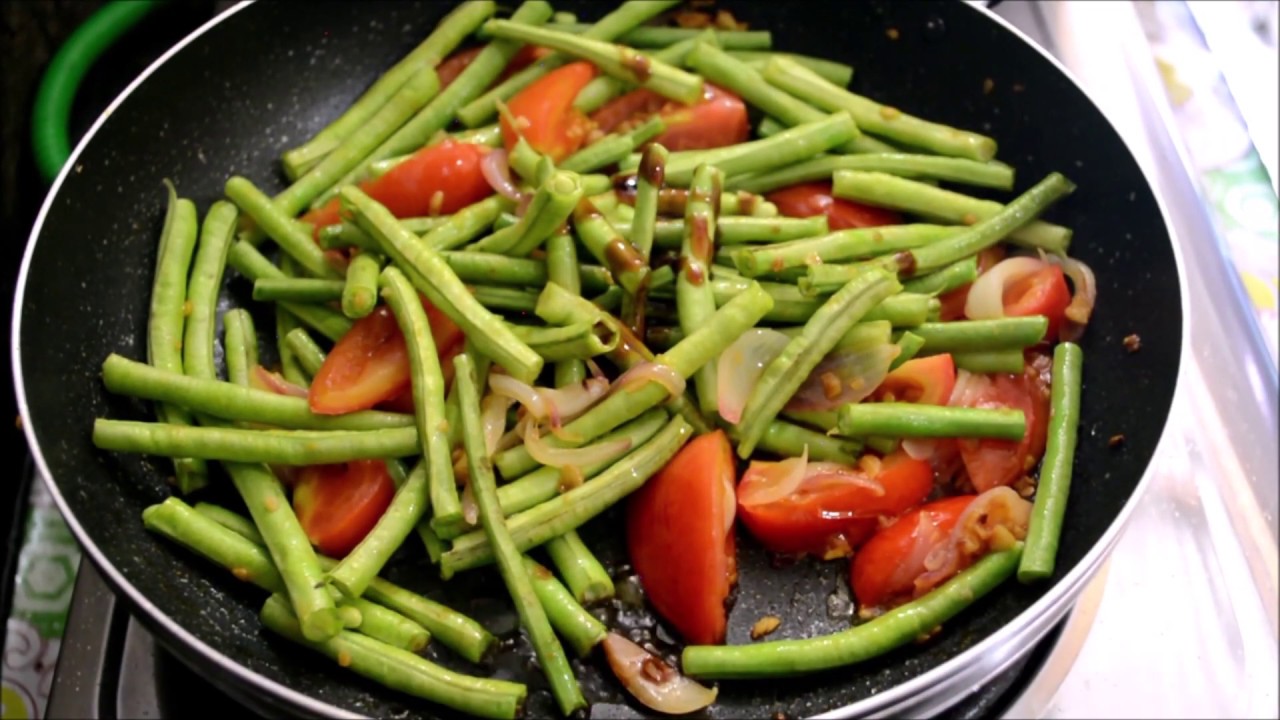 Ginisang Sitaw StirFry Long Beans Healthy StirFry Beans YouTube