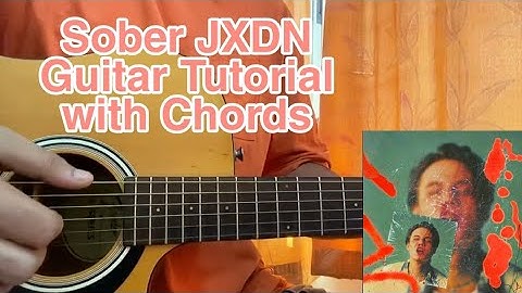 Sober - jxdn// Easy Guitar Tutorial, Lesson, Chords