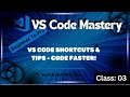 VS Code Shortcuts & Tips | Boost Your Coding Speed Like a Pro 🚀 | 2025