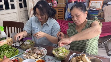 MẸ NẤU NỒI BÚN BÒ XÍ QUÁCH TẨM BỔ BÉ SU VÀ CẢ NHÀ | TNCM 