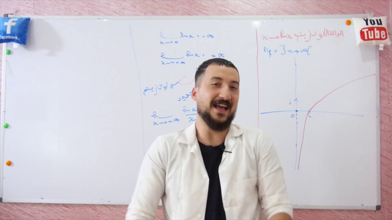 الدالة اللوغاريتم من البداية الى الاحتراف جزء1 (النهايات)