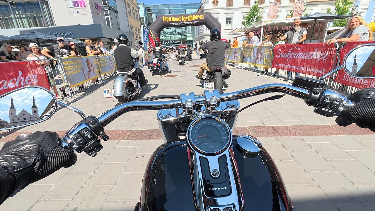 Harley Davidson Fat Boy 114 | POV Ride Iron Road for Children 2025 Full Tour