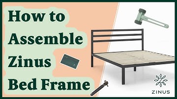 Zinus | Mia Modern Studio 14 Inch Platform 1500H Metal Bed Frame w/ Headboard Assembly Instructions