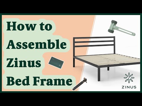 Zinus Mia Modern Studio 14 Inch Platform 1500H Metal Bed Frame W Headboard Assembly Instructions 