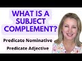 What is a subject complement predicate nominative and predicate adjective