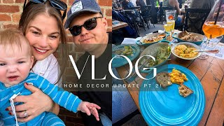 HOME DECOR UPDATE || VLOG || Anniversary dinner, Playoff Oilers game, Family time!! #homedecor
