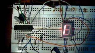 Seven Segment Drive with PIC16F84A
