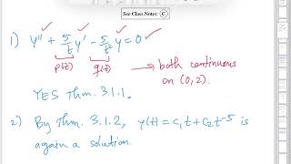 Solving simple 2nd-order ODEs | Wellesley College Differential Equations w/Applied Linear Algebra