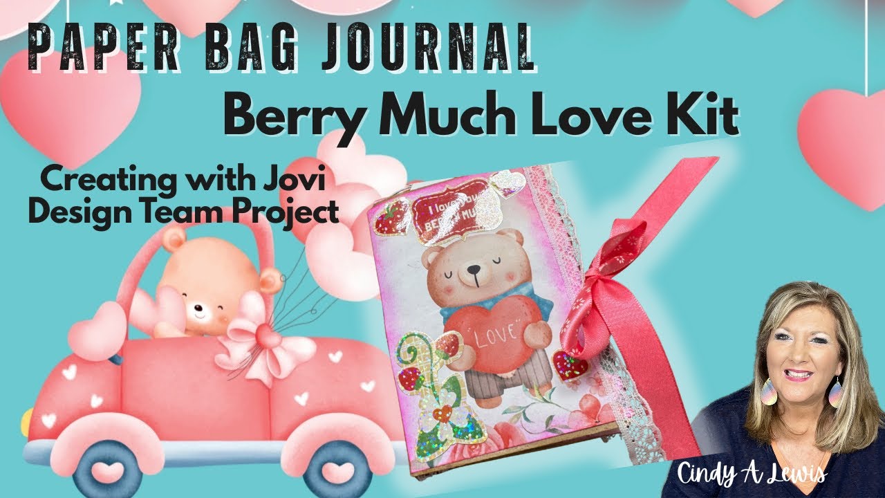 Журнал из бумажных пакетов, созданный с помощью набора Berry Much Love от команды дизайнеров @Cre...