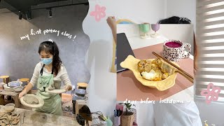 VLOG • new room deco, my first pottery workshop, days before lockdown