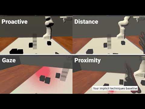 Grip-that-there: Investigation of Explicit & Implicit Task Allocation  for Human-Robot Collaboration