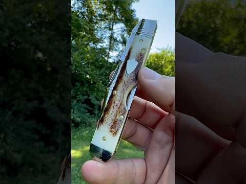 Great Eastern Cutlery  LB Babylon Hill Elk Antler Serial ! Traditionalpocketknives.com