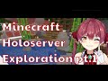 【Hololive/Marine】Marine explores the Minecraft Holoserver and gets scared a lot 【English Sub】