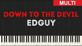Edguy - Down to the Devil (Instrumental Tutorial) [Synthesia]