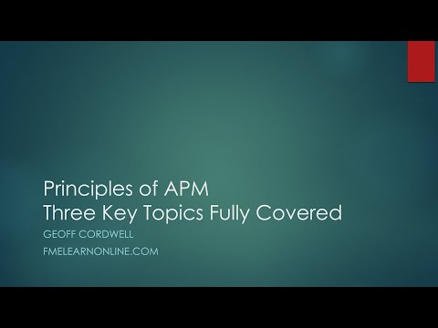 Principles of APM
