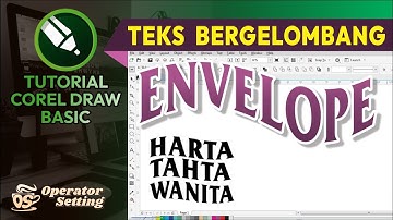 CARA MEMBUAT TEKS BERGELOMBANG | TUTORIAL COREL DRAW BASIC