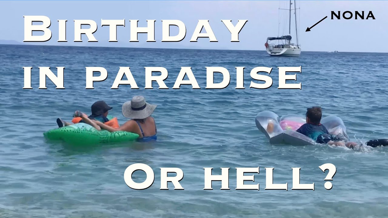 English Russian Sailing Family We drag in Filiatro bay Greece on to the rocks! (#21)