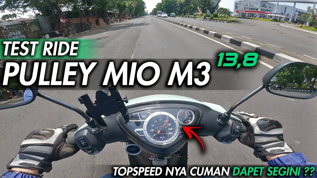 TES RIDE PULLEY MIO M3 BUBUT DERAJAT 13.8 + KEROK JALUR ROLLER | TOPSPEEDNYA CUMAN DAPET SEGINI ??
