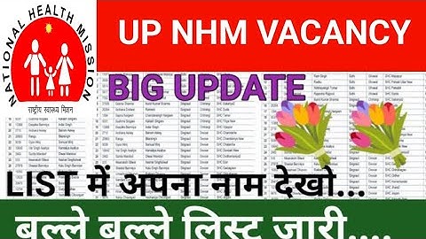 Up Nhm Staff Nurse New List जारी - लिस्ट में अपना नाम देखो - Official Update