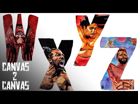 The ABCs of WWE – Bray Wyatt, Xavier Woods, Yokozuna and Zack Ryder: WWE Canvas 2 Canvas