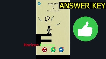 Draw to Save Stickman Puzzle LEVEL 100 - Gameplay Walkthrough Android IOS